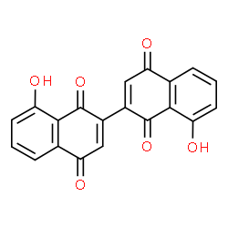 ChemSpider 2D Image | 8,8'-Dihydroxy-2,2'-binaphthalene-1,1',4,4'-tetrone | C20H10O6
