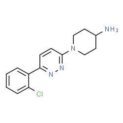 ChemSpider 2D Image | 1-[6-(2-Chlorophenyl)-3-pyridazinyl]-4-piperidinamine | C15H17ClN4
