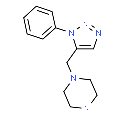 ChemSpider 2D Image | 1-[(1-Phenyl-1H-1,2,3-triazol-5-yl)methyl]piperazine | C13H17N5