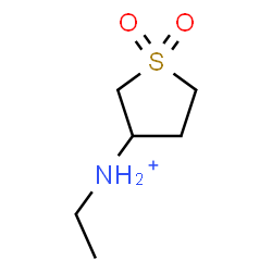 ChemSpider 2D Image | N-Ethyltetrahydro-3-thiophenaminium 1,1-dioxide | C6H14NO2S