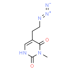 ChemSpider 2D Image | 5-(2-Azidoethyl)-3-methyl-2,4(1H,3H)-pyrimidinedione | C7H9N5O2