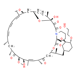 ChemSpider 2D Image | (1R,9S,12S,15R,16Z,18R,19R,21R,23S,24Z,26Z,28Z,30S,32S,35R)-1,18-Dihydroxy-12-{(2S)-1-[(1S,3R,4R)-4-(2-hydroxyethoxy)-3-methoxycyclohexyl]-2-propanyl}-19,30-dimethoxy-15,17,21,23,29,35-hexamethyl-11,3
6-dioxa-4-azatricyclo[30.3.1.0~4,9~]hexatriaconta-16,24,26,28-tetraene-2,3,10,14,20-pentone | C53H83NO14