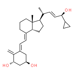 ChemSpider 2D Image | (1S,3R,5E,7E,14beta,22E,24S)-26,27-Cyclo-9,10-secocholesta-5,7,10,22-tetraene-1,3,24-triol | C27H40O3