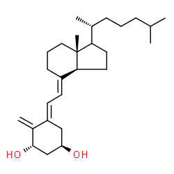 ChemSpider 2D Image | (1S,3R,5E,7E,17xi)-9,10-Secocholesta-5,7,10-triene-1,3-diol | C27H44O2