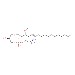ChemSpider 2D Image | (2S)-2-Hydroxy-3-{[(5E)-3-methoxy-5-heptadecen-1-yl]oxy}propyl 2-(trimethylammonio)ethyl phosphate | C26H54NO7P
