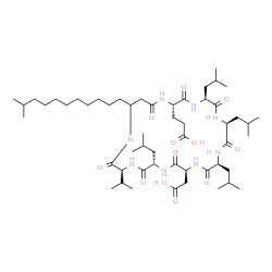 ChemSpider 2D Image | 3-[(3S,6S,9S,12S,15S,18S,21S)-9-(Carboxymethyl)-6,12,15,18-tetraisobutyl-3-isopropyl-25-(10-methylundecyl)-2,5,8,11,14,17,20,23-octaoxo-1-oxa-4,7,10,13,16,19,22-heptaazacyclopentacosan-21-yl]propanoic
 acid | C53H93N7O13