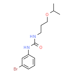 ChemSpider 2D Image | 1-(3-Bromophenyl)-3-(3-isopropoxypropyl)urea | C13H19BrN2O2