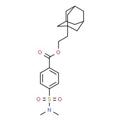 ChemSpider 2D Image | 2-(Adamantan-1-yl)ethyl 4-(dimethylsulfamoyl)benzoate | C21H29NO4S