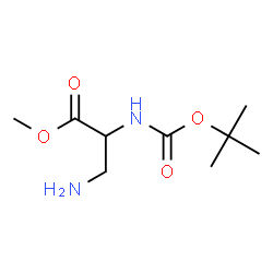 ChemSpider 2D Image | Methyl 3-amino-N-{[(2-methyl-2-propanyl)oxy]carbonyl}alaninate | C9H18N2O4