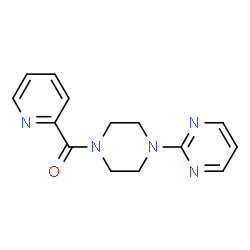 ChemSpider 2D Image | 2-Pyridinyl[4-(2-pyrimidinyl)-1-piperazinyl]methanone | C14H15N5O