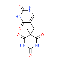 ChemSpider 2D Image | 5-[(2,4-Dioxo-1,2,3,4-tetrahydro-5-pyrimidinyl)methyl]-5-methyl-2,4,6(1H,3H,5H)-pyrimidinetrione | C10H10N4O5