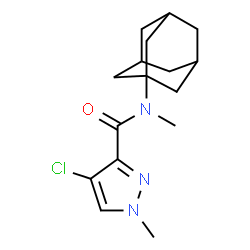 ChemSpider 2D Image | N-(Adamantan-1-yl)-4-chloro-N,1-dimethyl-1H-pyrazole-3-carboxamide | C16H22ClN3O