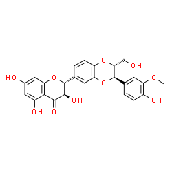 ChemSpider 2D Image | Silibinin | C25H22O10