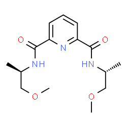 ChemSpider 2D Image | N,N'-Bis[(2R)-1-methoxy-2-propanyl]-2,6-pyridinedicarboxamide | C15H23N3O4
