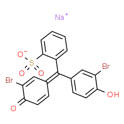 ChemSpider 2D Image | Bromophenol red sodium salt | C19H11Br2NaO5S