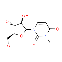 ChemSpider 2D Image | N3-methyl-uridine | C10H14N2O6