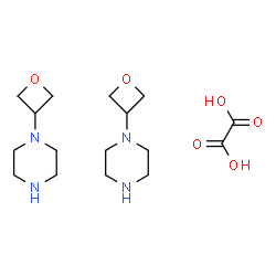 ChemSpider 2D Image | 1-(oxetan-3-yl)piperazine hemioxalate | C16H30N4O6