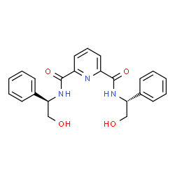 ChemSpider 2D Image | N,N'-Bis[(1R)-2-hydroxy-1-phenylethyl]-2,6-pyridinedicarboxamide | C23H23N3O4