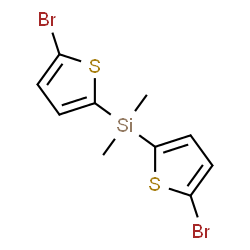 ChemSpider 2D Image | Bis(5-bromo-2-thienyl)(dimethyl)silane | C10H10Br2S2Si