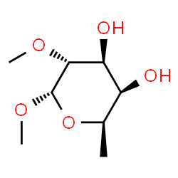 ChemSpider 2D Image | Methyl 6-deoxy-2-O-methyl-alpha-D-galactopyranoside | C8H16O5