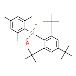 ChemSpider 2D Image | Fluoro(mesityl)[2,4,6-tris(2-methyl-2-propanyl)phenyl]silanol | C27H41FOSi