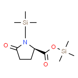ChemSpider 2D Image | Trimethylsilyl 5-oxo-1-(trimethylsilyl)-D-prolinate | C11H23NO3Si2