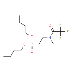 ChemSpider 2D Image | Dibutyl {2-[methyl(trifluoroacetyl)amino]ethyl}phosphonate | C13H25F3NO4P