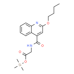 ChemSpider 2D Image | 2-Butoxy-N-{2-oxo-2-[(trimethylsilyl)oxy]ethyl}-4-quinolinecarboximidic acid | C19H26N2O4Si