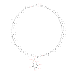 ChemSpider 2D Image | [38-(Hydroxymethyl)-7,11,15,19,22,26,30,34,43,47,51,55,58,62,66,70-hexadecamethyl-1,4,37,40-tetraoxacyclodoheptacontan-2-yl]methyl (1S,2R,3S,4S,5S,6S)-2,3,4,5,6-pentahydroxycyclohexyl hydrogen phospha
te | C92H183O14P