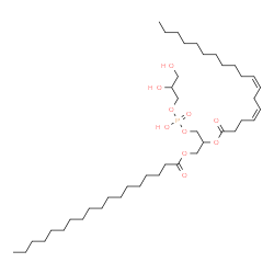 ChemSpider 2D Image | 24,27,28-Trihydroxy-24-oxido-18-oxo-19,23,25-trioxa-24lambda~5~-phosphaoctacosan-21-yl (4Z,7Z)-4,7-octadecadienoate | C42H79O10P
