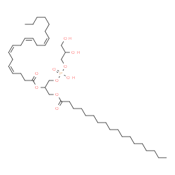 ChemSpider 2D Image | 24,27,28-Trihydroxy-24-oxido-18-oxo-19,23,25-trioxa-24lambda~5~-phosphaoctacosan-21-yl (4Z,7Z,10Z,13Z)-4,7,10,13-icosatetraenoate | C44H79O10P