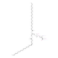 ChemSpider 2D Image | O-(Hydroxy{3-[(4Z)-4-octadecenoyloxy]-2-(stearoyloxy)propoxy}phosphoryl)serine | C42H80NO10P