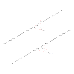 ChemSpider 2D Image | 2-(Docosanoyloxy)-3-(palmitoyloxy)propyl 2-(trimethylammonio)ethyl phosphate - 2-(icosanoyloxy)-3-(stearoyloxy)propyl 2-(trimethylammonio)ethyl phosphate (1:1) | C92H184N2O16P2