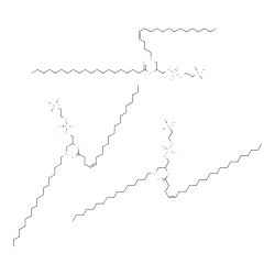 ChemSpider 2D Image | [2-[(Z)-docos-4-enoyl]oxy-3-hexadecoxy-propyl] 2-(trimethylammonio)ethyl phosphate;[2-icosanoyloxy-3-[(Z)-octadec-4-enoxy]propyl] 2-(trimethylammonio)ethyl phosphate;[2-[(Z)-icos-4-enoyl]oxy-3-octadecoxy-propyl] 2-(trimethylammonio)ethyl phosphate | C138H276N3O21P3