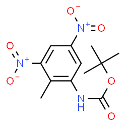 ChemSpider 2D Image | tert-Butyl (2-methyl-3,5-dinitrophenyl)carbamate | C12H15N3O6