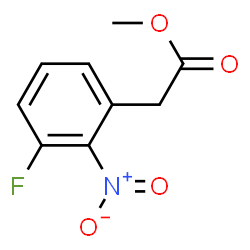 ChemSpider 2D Image | Methyl (3-fluoro-2-nitrophenyl)acetate | C9H8FNO4