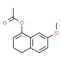 ChemSpider 2D Image | 7-Methoxy-3,4-dihydro-1-naphthalenyl acetate | C13H14O3