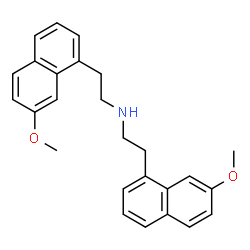 ChemSpider 2D Image | 2-(7-Methoxy-1-naphthyl)-N-[2-(7-methoxy-1-naphthyl)ethyl]ethanamine | C26H27NO2