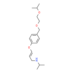 ChemSpider 2D Image | (2E)-3-{4-[(2-Isopropoxyethoxy)methyl]phenoxy}-N-isopropyl-2-propen-1-amine | C18H29NO3