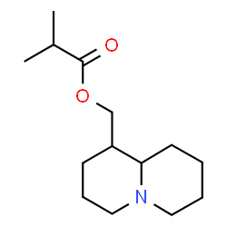 ChemSpider 2D Image | Octahydro-2H-quinolizin-1-ylmethyl 2-methylpropanoate | C14H25NO2