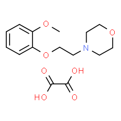 ChemSpider 2D Image | 4-[2-(2-Methoxyphenoxy)ethyl]morpholine ethanedioate (1:1) | C15H21NO7