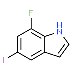 ChemSpider 2D Image | 7-Fluoro-5-iodoindole | C8H5FIN