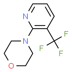 ChemSpider 2D Image | 4-[3-(Trifluoromethyl)-2-pyridinyl]morpholine | C10H11F3N2O