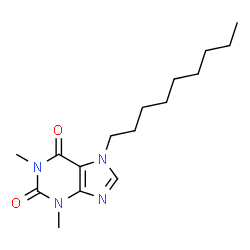 ChemSpider 2D Image | 1,3-Dimethyl-7-nonyl-3,7-dihydro-1H-purine-2,6-dione | C16H26N4O2