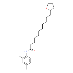 ChemSpider 2D Image | N-(2,4-Dimethylphenyl)-11-(tetrahydro-2-furanyl)undecanamide | C23H37NO2