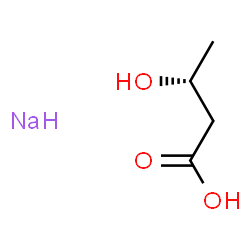 ChemSpider 2D Image | (3R)-3-Hydroxybutanoic acid - sodium (1:1) | C4H8NaO3