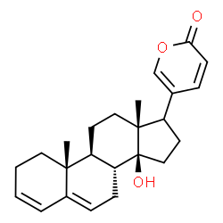 ChemSpider 2D Image | (17xi)-14-Hydroxybufa-3,5,20,22-tetraenolide | C24H30O3