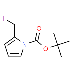 ChemSpider 2D Image | 2-Methyl-2-propanyl 2-(iodomethyl)-1H-pyrrole-1-carboxylate | C10H14INO2