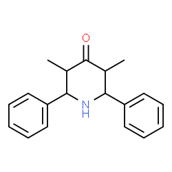 ChemSpider 2D Image | 3,5-Dimethyl-2,6-diphenyl-4-piperidinone | C19H21NO