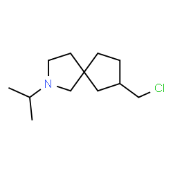 ChemSpider 2D Image | 7-(Chloromethyl)-2-isopropyl-2-azaspiro[4.4]nonane | C12H22ClN